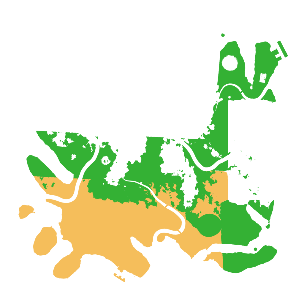 Biome Rust Map: Procedural Map, Size: 3500, Seed: 183246002