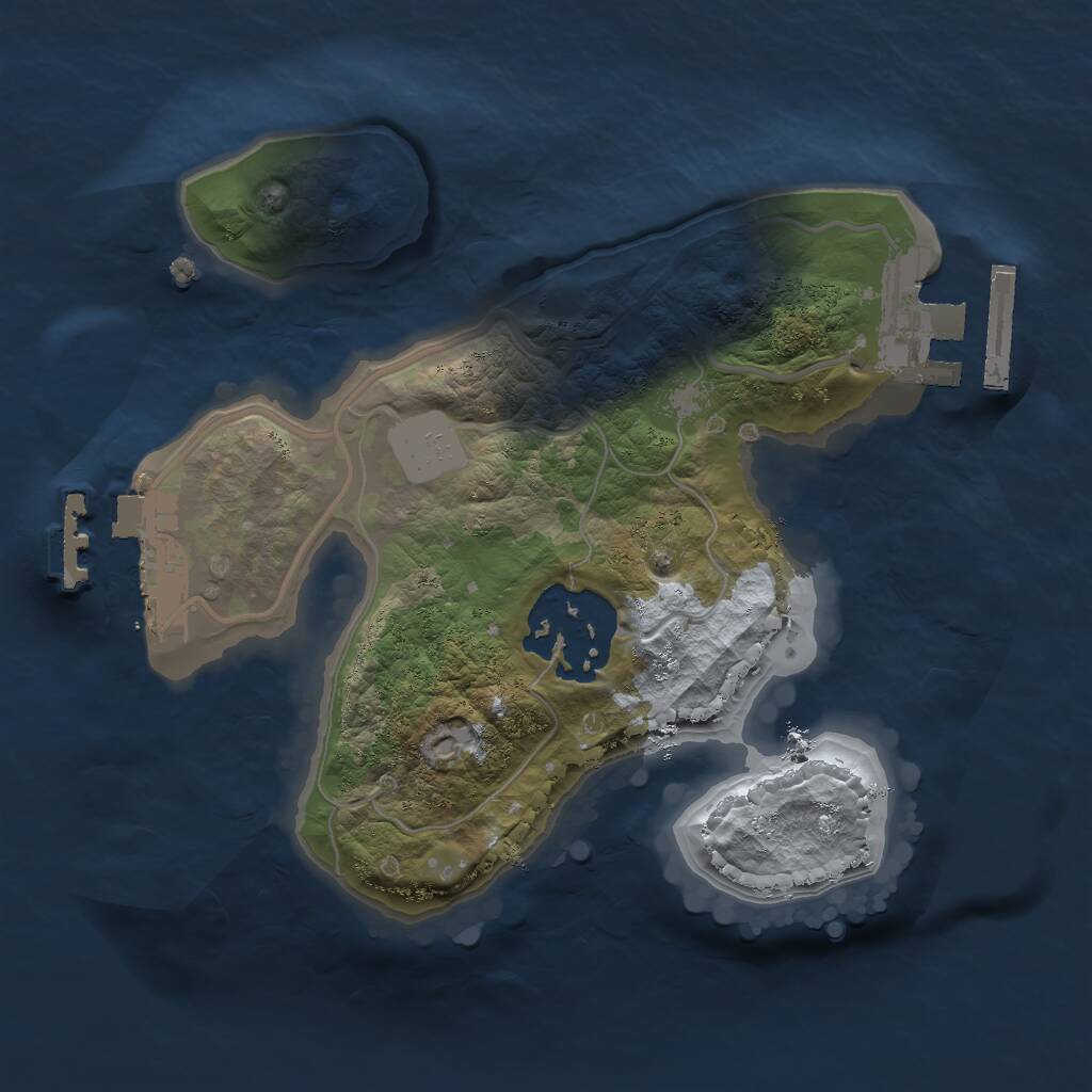 Rust Map: Procedural Map, Size: 1774, Seed: 751432829, 4 Monuments