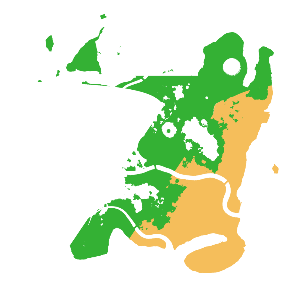 Biome Rust Map: Procedural Map, Size: 3100, Seed: 354551