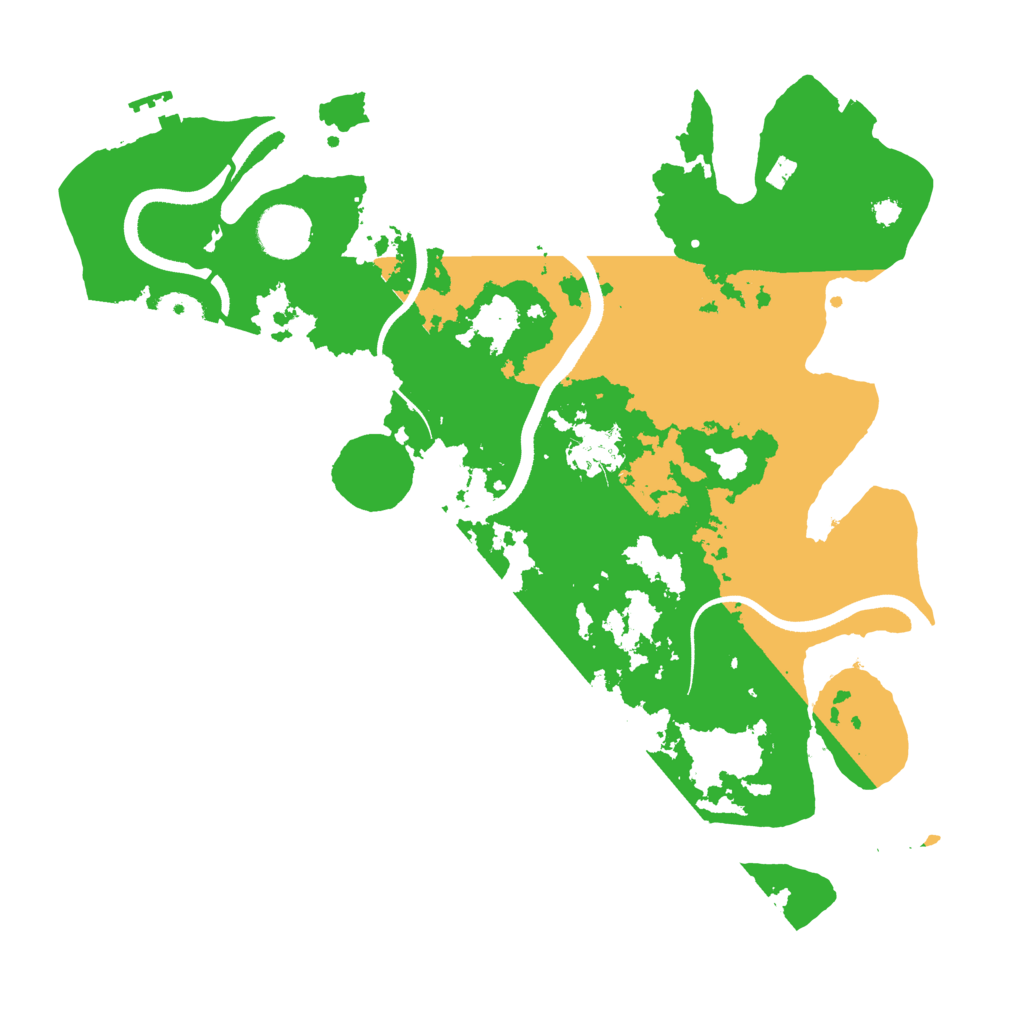 Biome Rust Map: Procedural Map, Size: 3500, Seed: 710283
