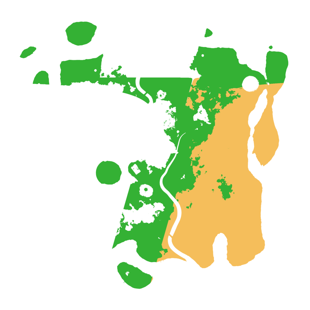 Biome Rust Map: Procedural Map, Size: 3500, Seed: 310190
