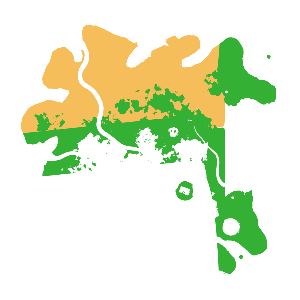Biome Rust Map: Procedural Map, Size: 3100, Seed: 686611