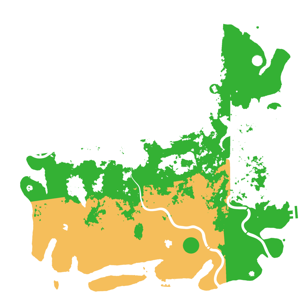 Biome Rust Map: Procedural Map, Size: 5000, Seed: 24500