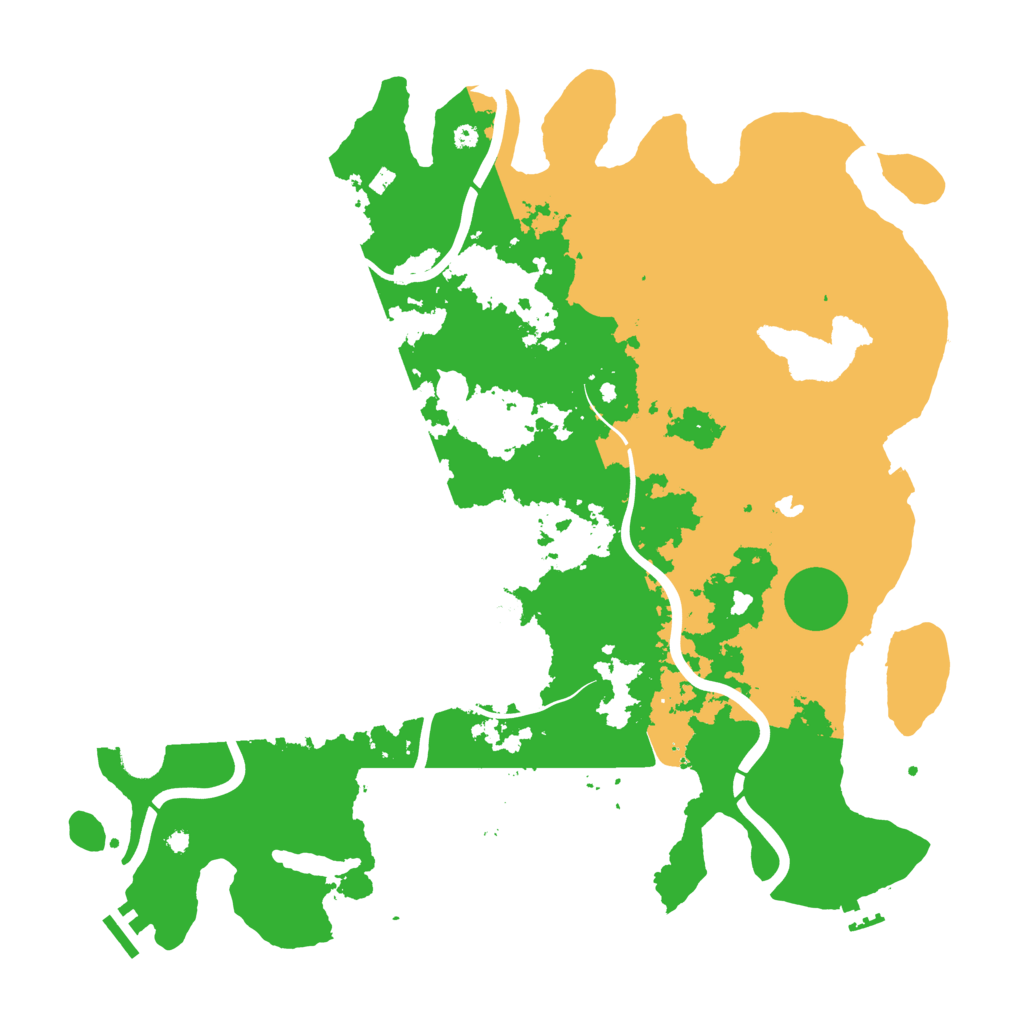 Biome Rust Map: Procedural Map, Size: 4250, Seed: 549900