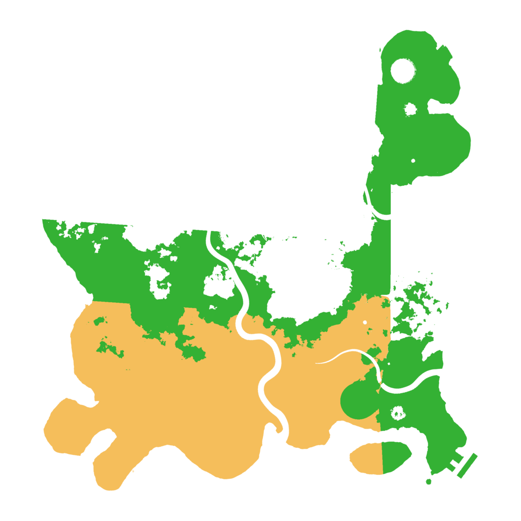 Biome Rust Map: Procedural Map, Size: 3750, Seed: 465446