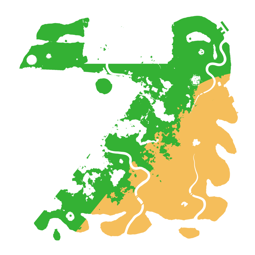 Biome Rust Map: Procedural Map, Size: 4500, Seed: 505003