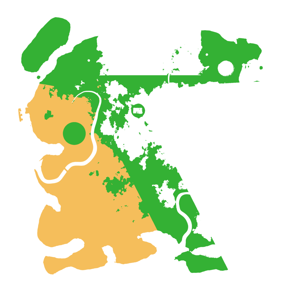 Biome Rust Map: Procedural Map, Size: 3500, Seed: 930418