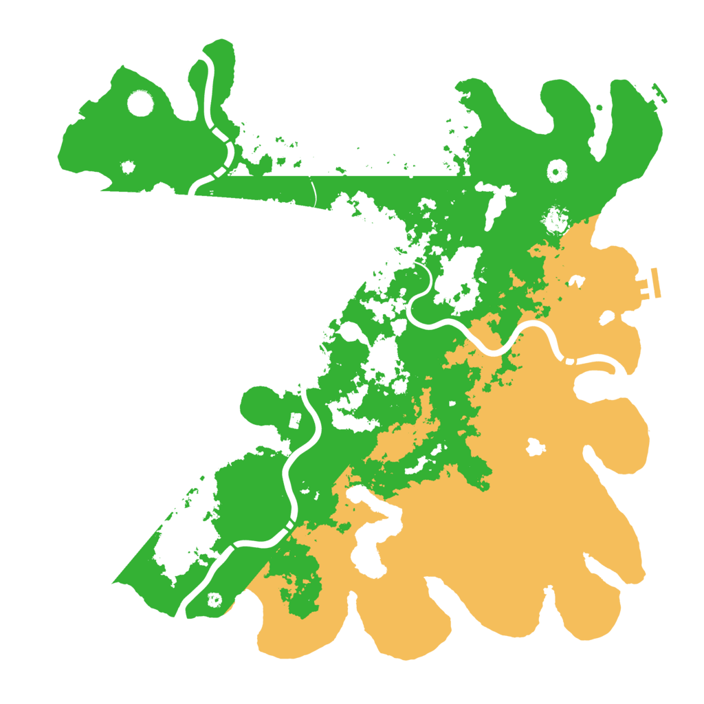 Biome Rust Map: Procedural Map, Size: 4750, Seed: 538980