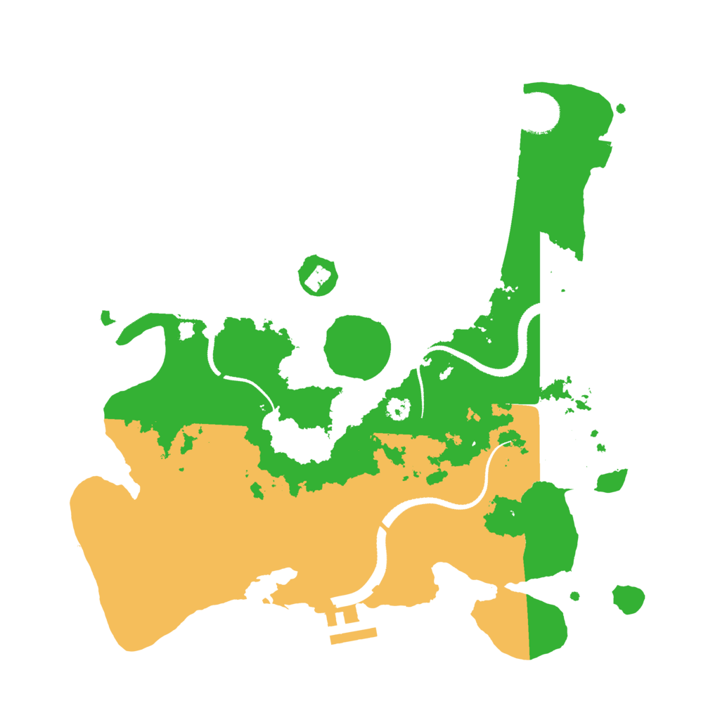 Biome Rust Map: Procedural Map, Size: 3100, Seed: 988919