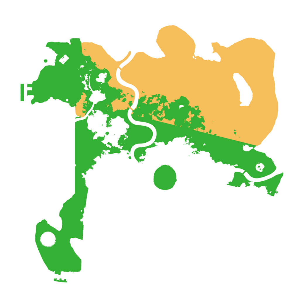 Biome Rust Map: Procedural Map, Size: 3500, Seed: 1987654