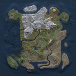 Thumbnail Rust Map: Procedural Map, Size: 3500, Seed: 226497458, 14 Monuments