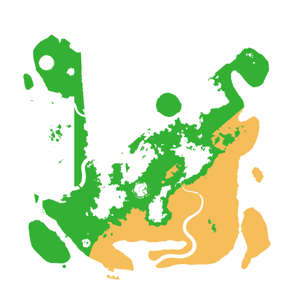 Biome Rust Map: Procedural Map, Size: 3500, Seed: 226497458
