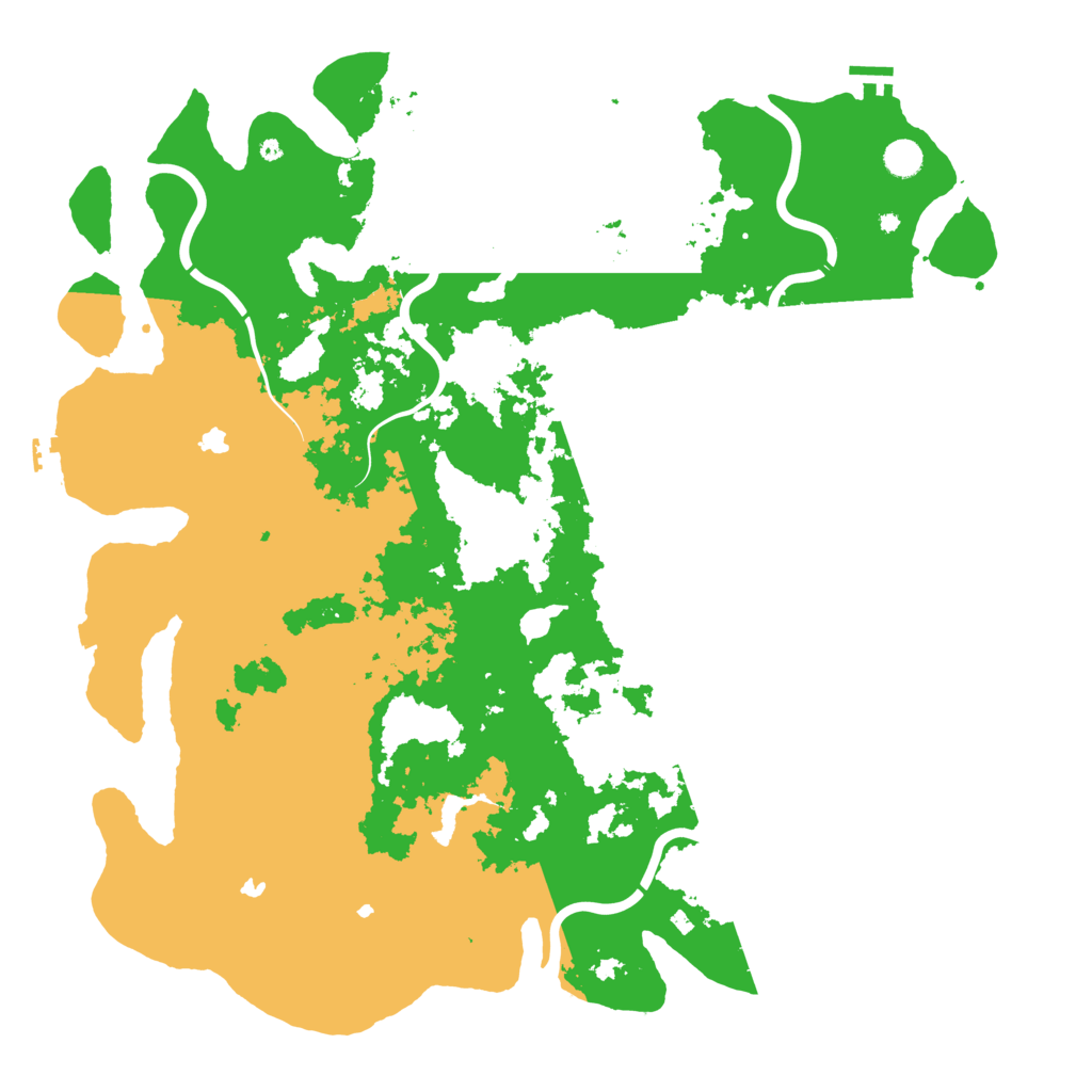 Biome Rust Map: Procedural Map, Size: 5000, Seed: 394795