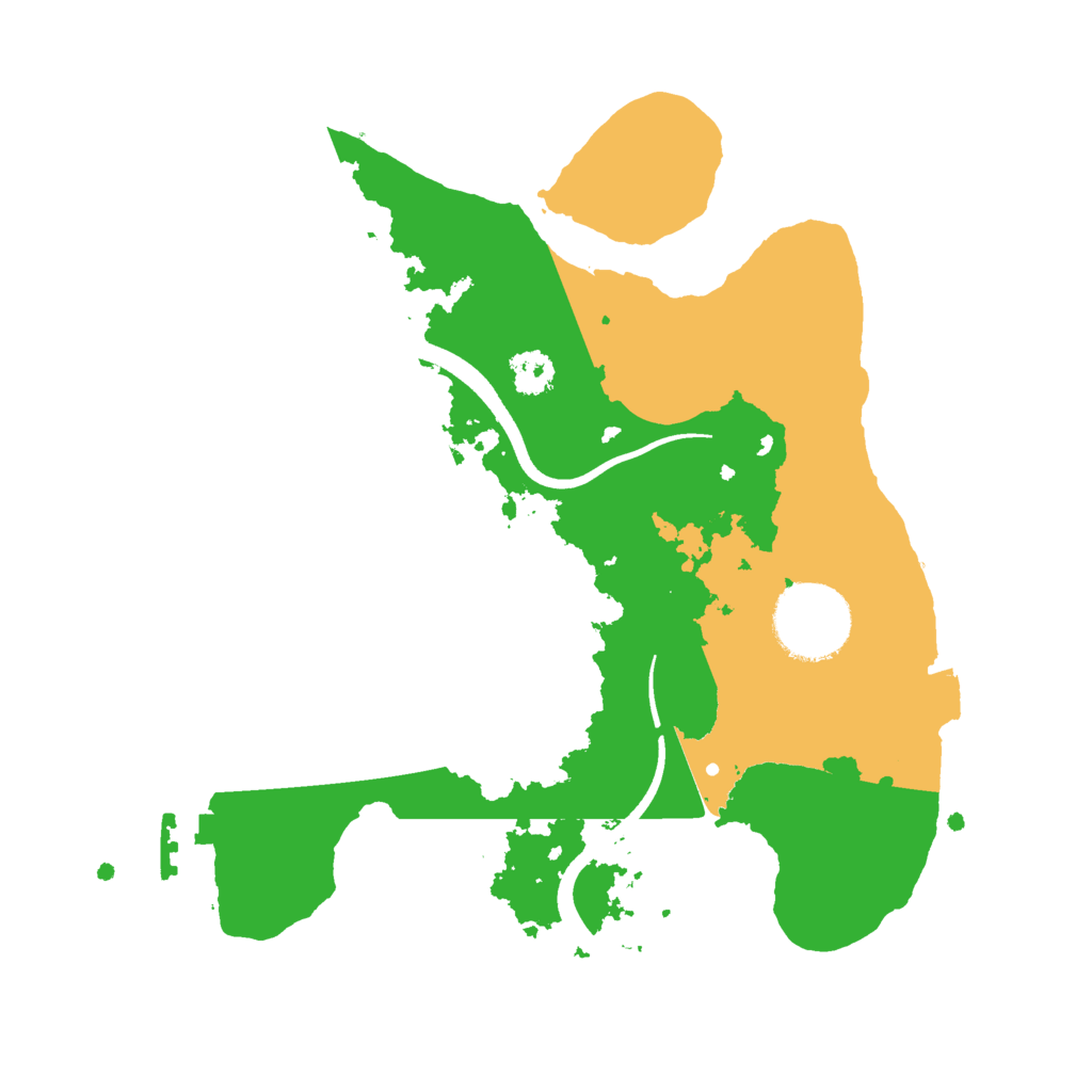 Biome Rust Map: Procedural Map, Size: 2500, Seed: 68223