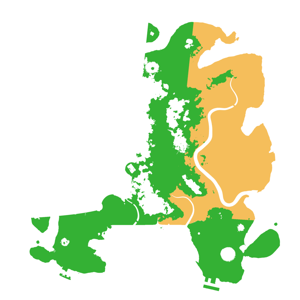 Biome Rust Map: Procedural Map, Size: 3750, Seed: 401584
