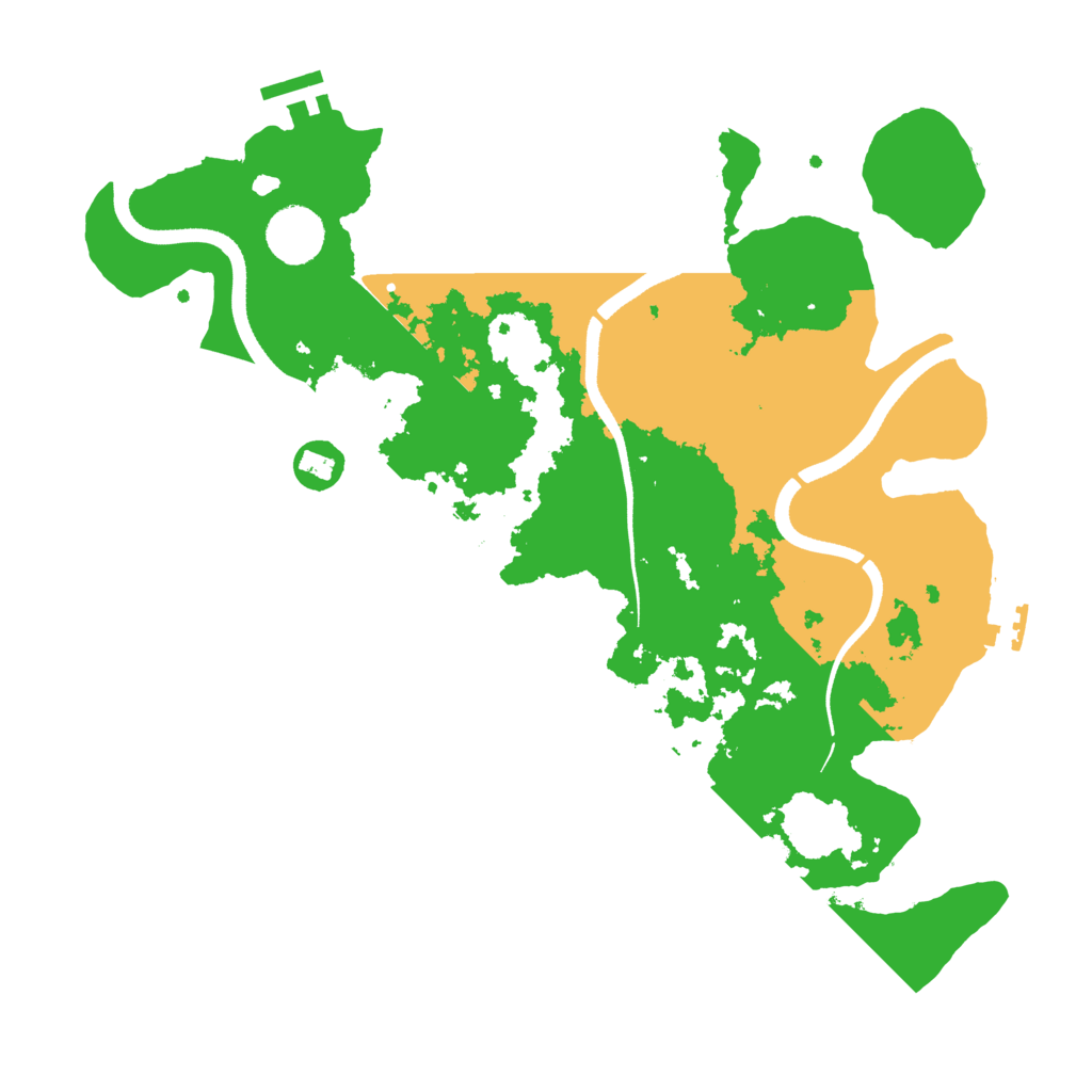 Biome Rust Map: Procedural Map, Size: 3500, Seed: 193509
