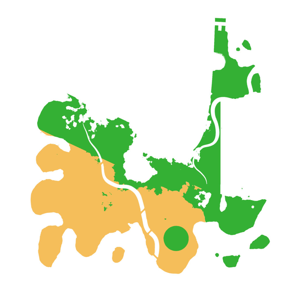 Biome Rust Map: Procedural Map, Size: 3100, Seed: 591303