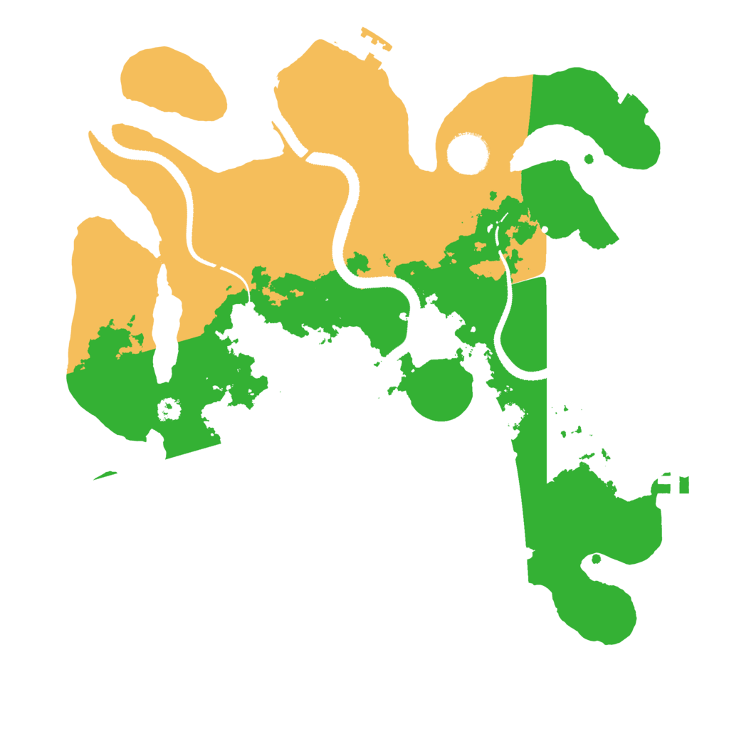Biome Rust Map: Procedural Map, Size: 3100, Seed: 457045