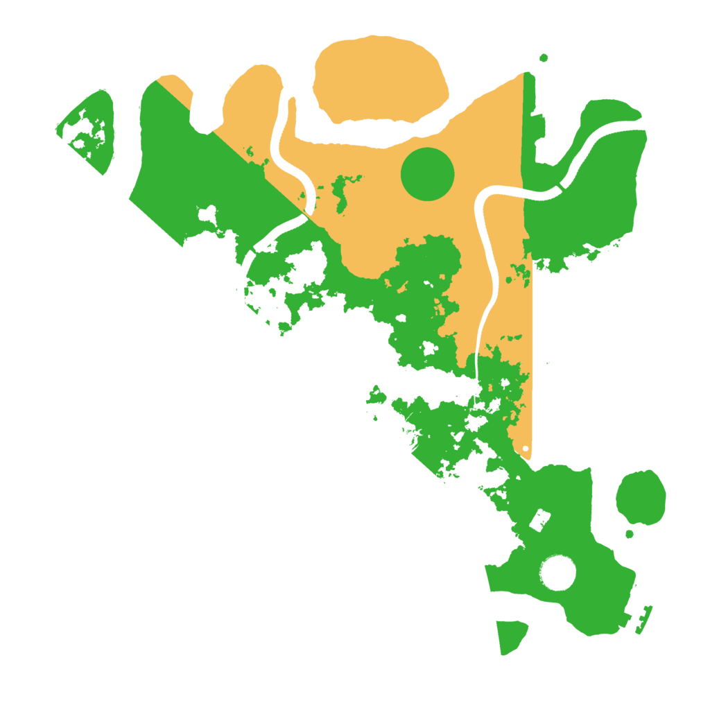 Biome Rust Map: Procedural Map, Size: 3500, Seed: 41662427