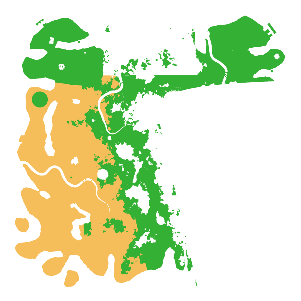 Biome Rust Map: Procedural Map, Size: 5000, Seed: 399632