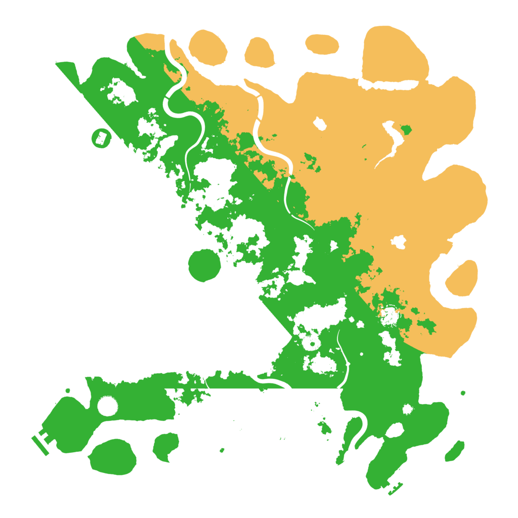 Biome Rust Map: Procedural Map, Size: 4500, Seed: 619328