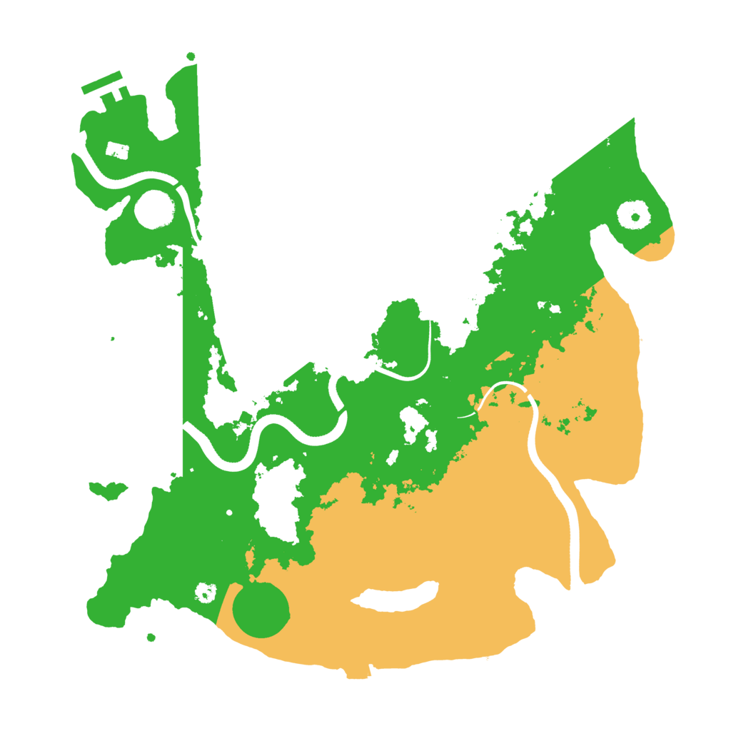 Biome Rust Map: Procedural Map, Size: 3500, Seed: 116056