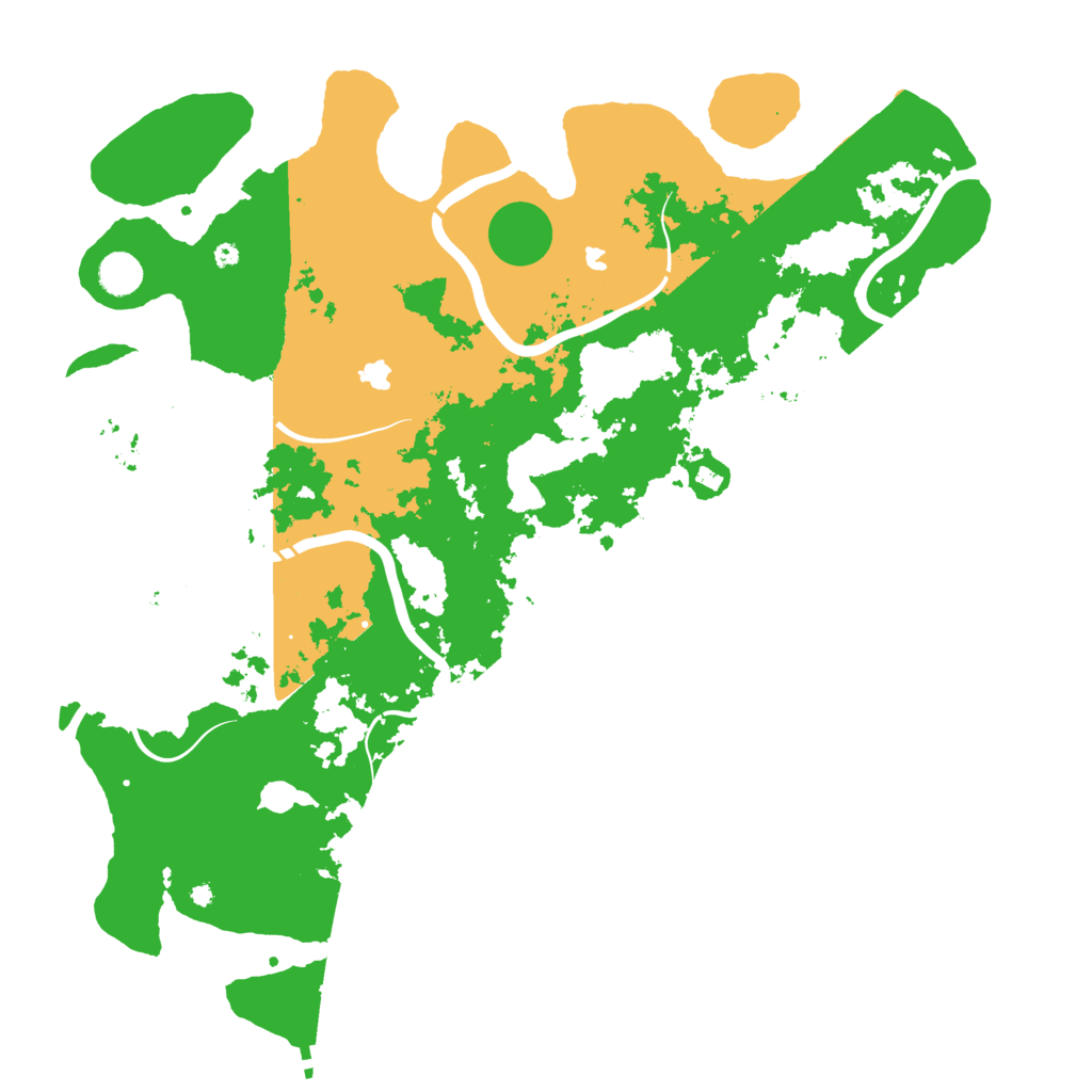 Biome Rust Map: Procedural Map, Size: 4500, Seed: 664452