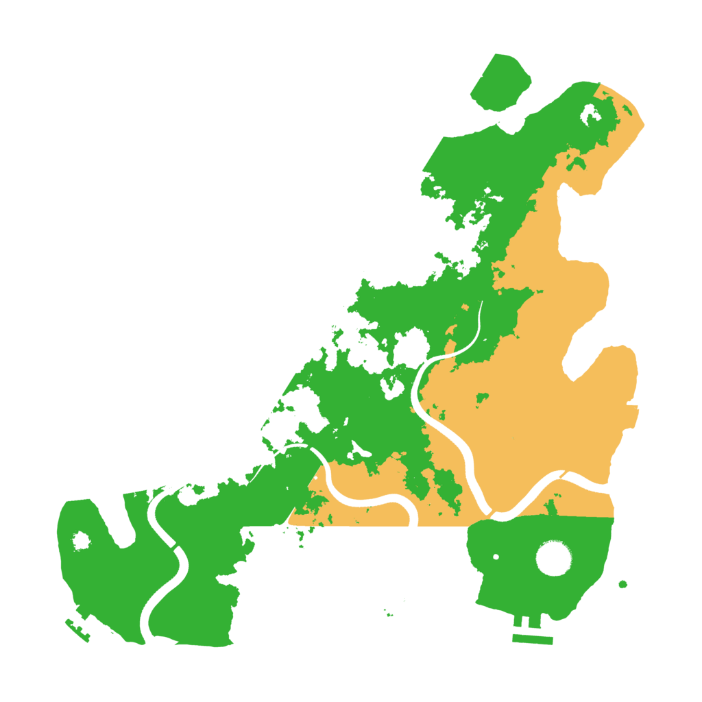 Biome Rust Map: Procedural Map, Size: 3500, Seed: 750401