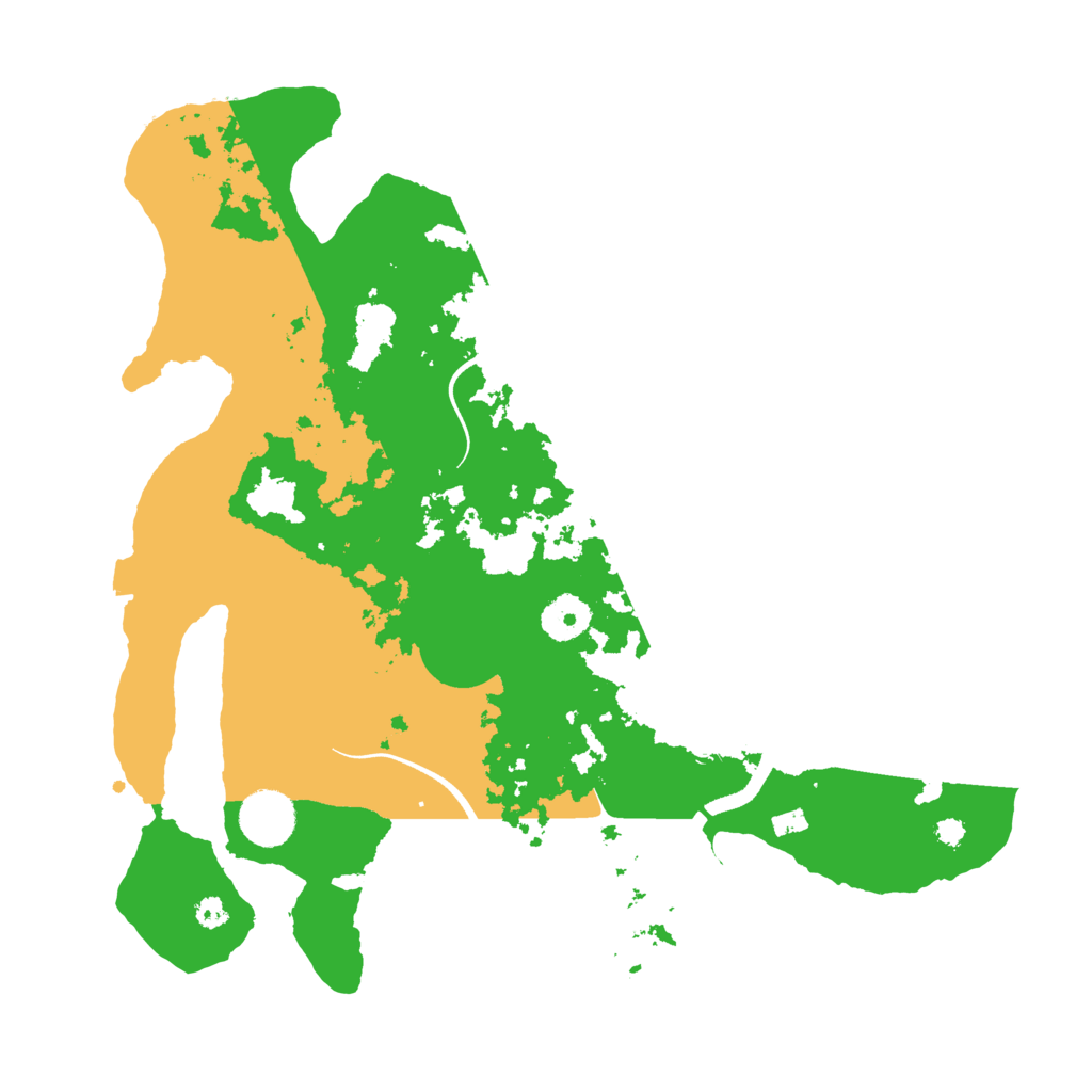 Biome Rust Map: Procedural Map, Size: 3500, Seed: 1847295632