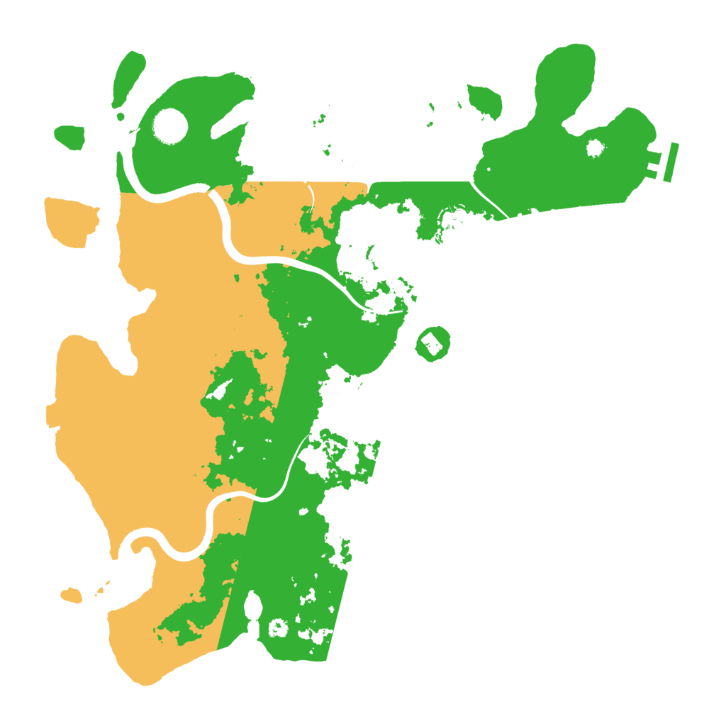 Biome Rust Map: Procedural Map, Size: 3700, Seed: 1244885010