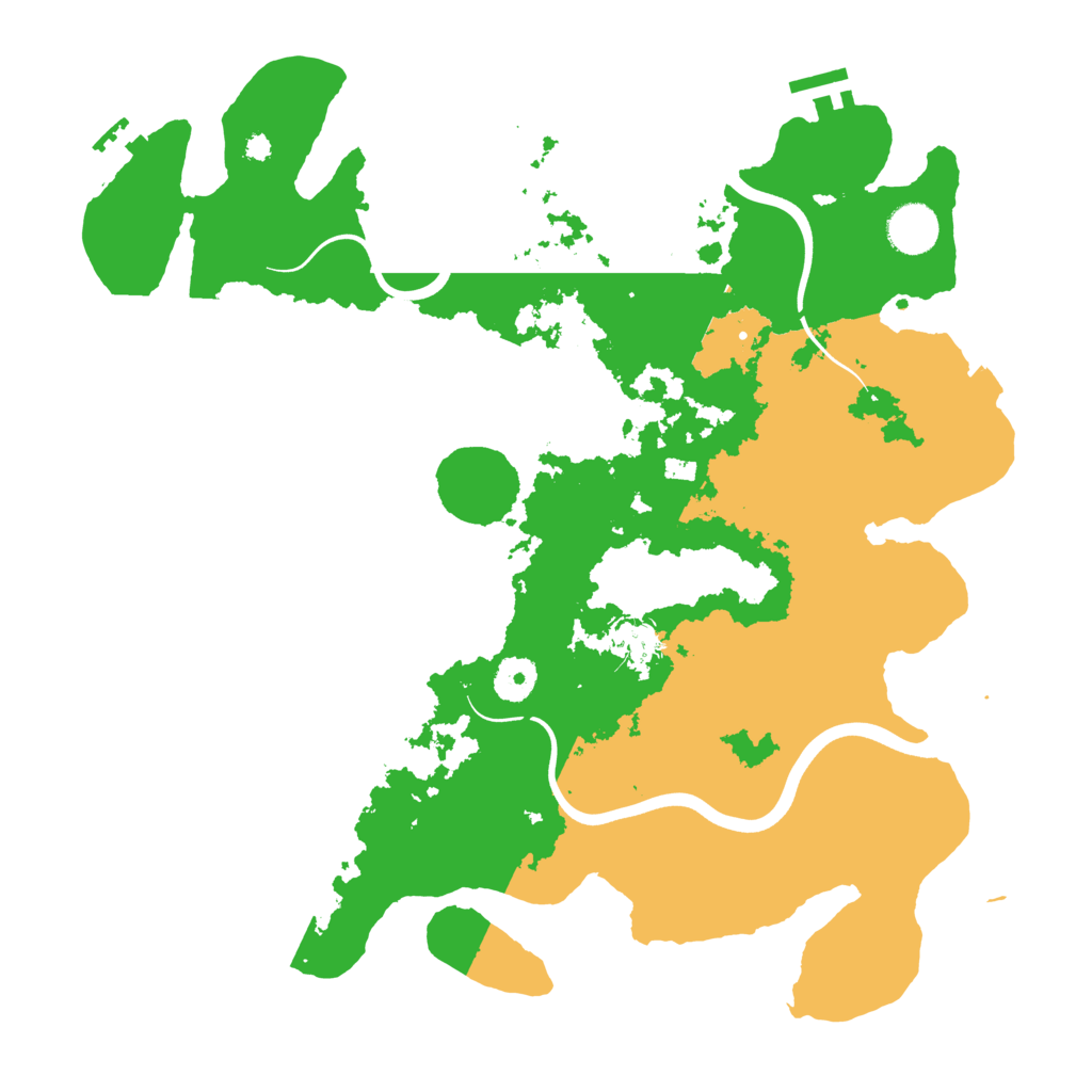 Biome Rust Map: Procedural Map, Size: 3750, Seed: 999798