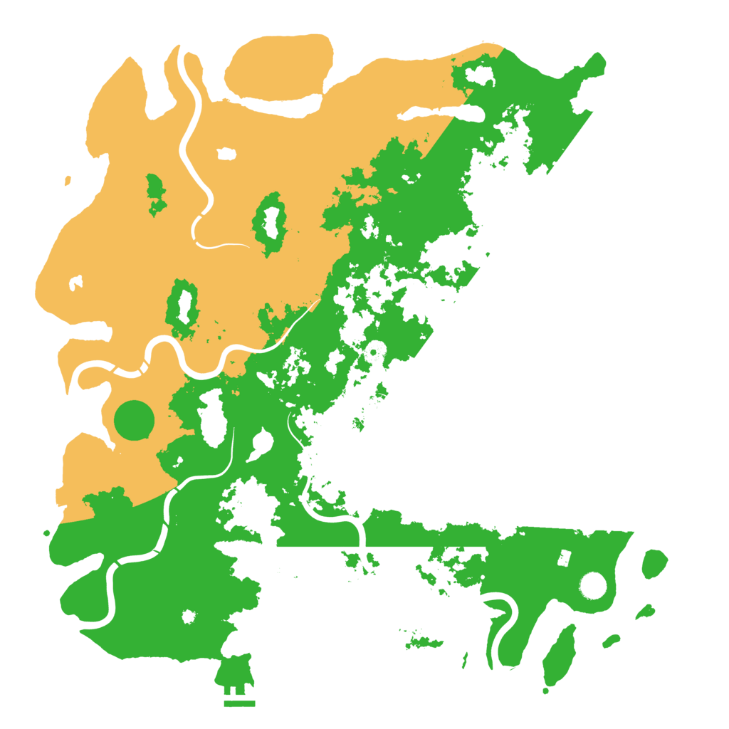 Biome Rust Map: Procedural Map, Size: 4750, Seed: 157584