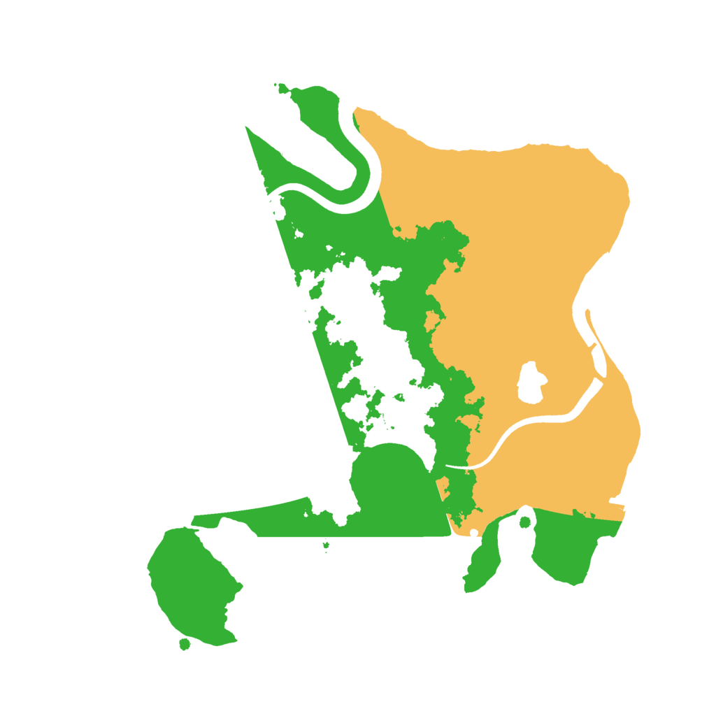 Biome Rust Map: Procedural Map, Size: 2500, Seed: 60022910