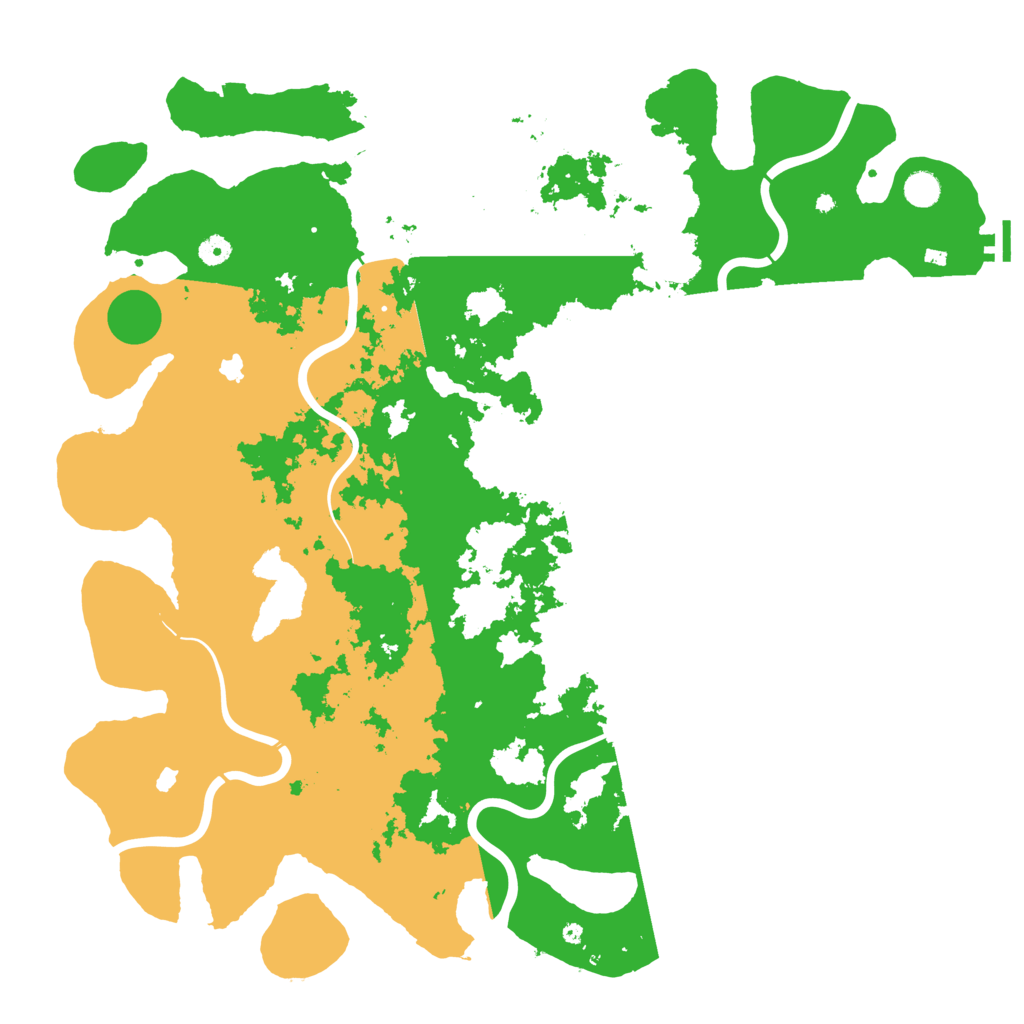 Biome Rust Map: Procedural Map, Size: 5000, Seed: 572042