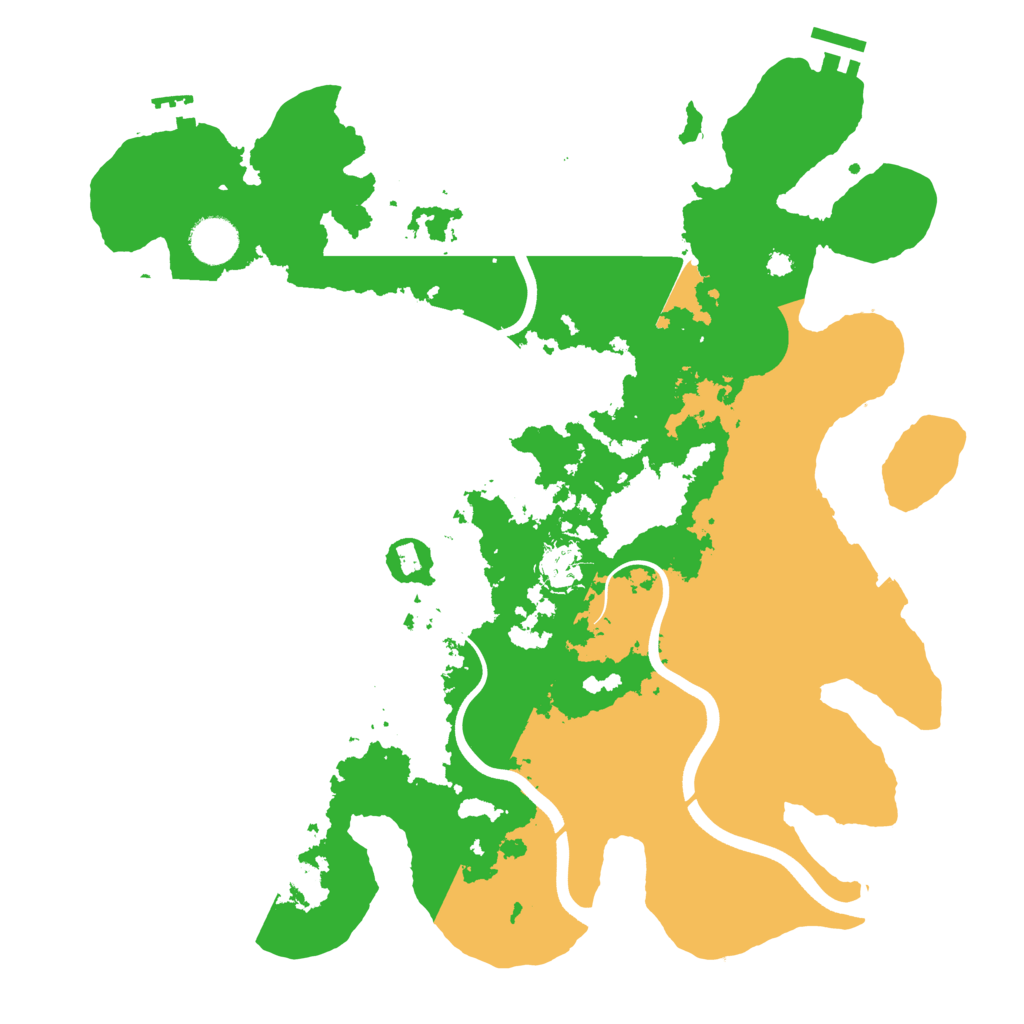 Biome Rust Map: Procedural Map, Size: 3750, Seed: 152135