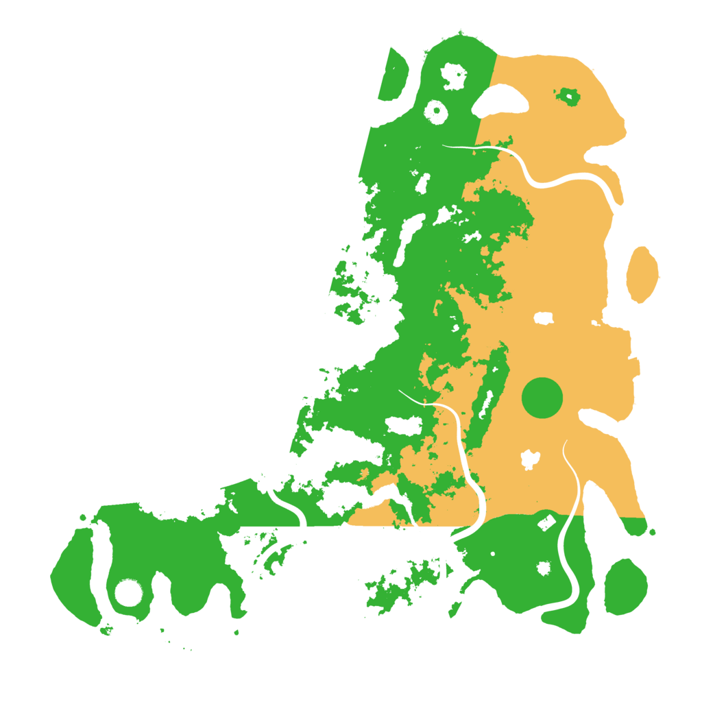 Biome Rust Map: Procedural Map, Size: 4500, Seed: 113719