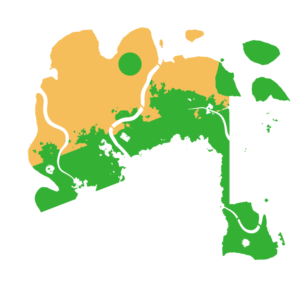 Biome Rust Map: Procedural Map, Size: 3500, Seed: 584027754