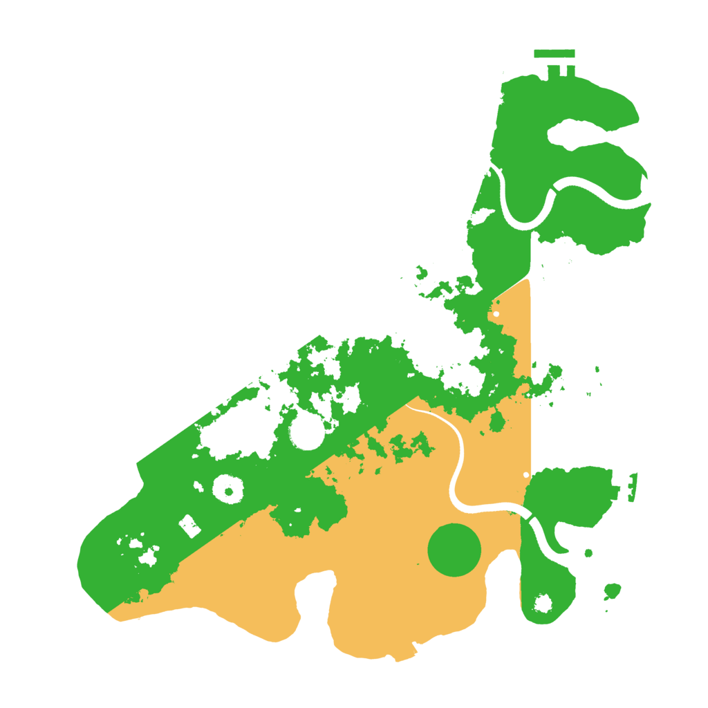 Biome Rust Map: Procedural Map, Size: 3500, Seed: 132742588