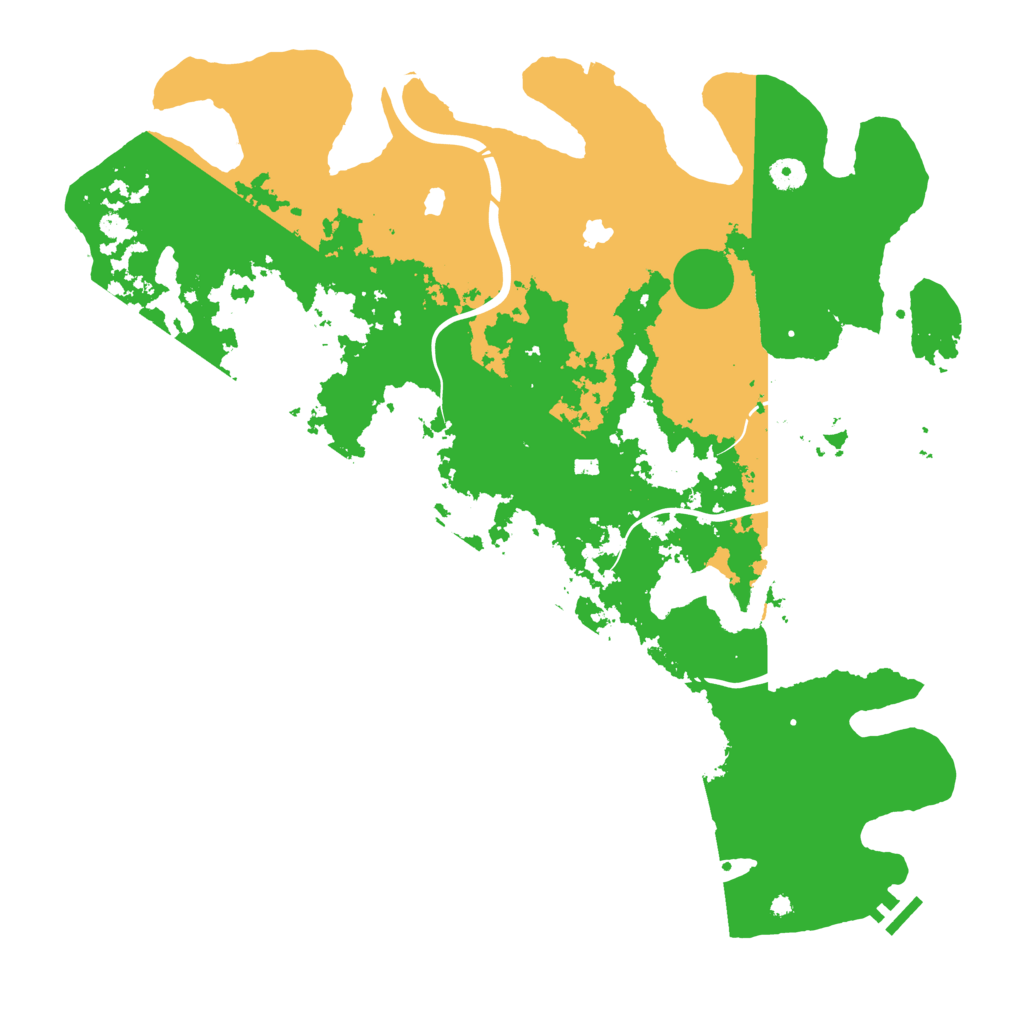 Biome Rust Map: Procedural Map, Size: 4500, Seed: 1746174115