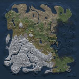 Thumbnail Rust Map: Procedural Map, Size: 4500, Seed: 1746174115, 16 Monuments