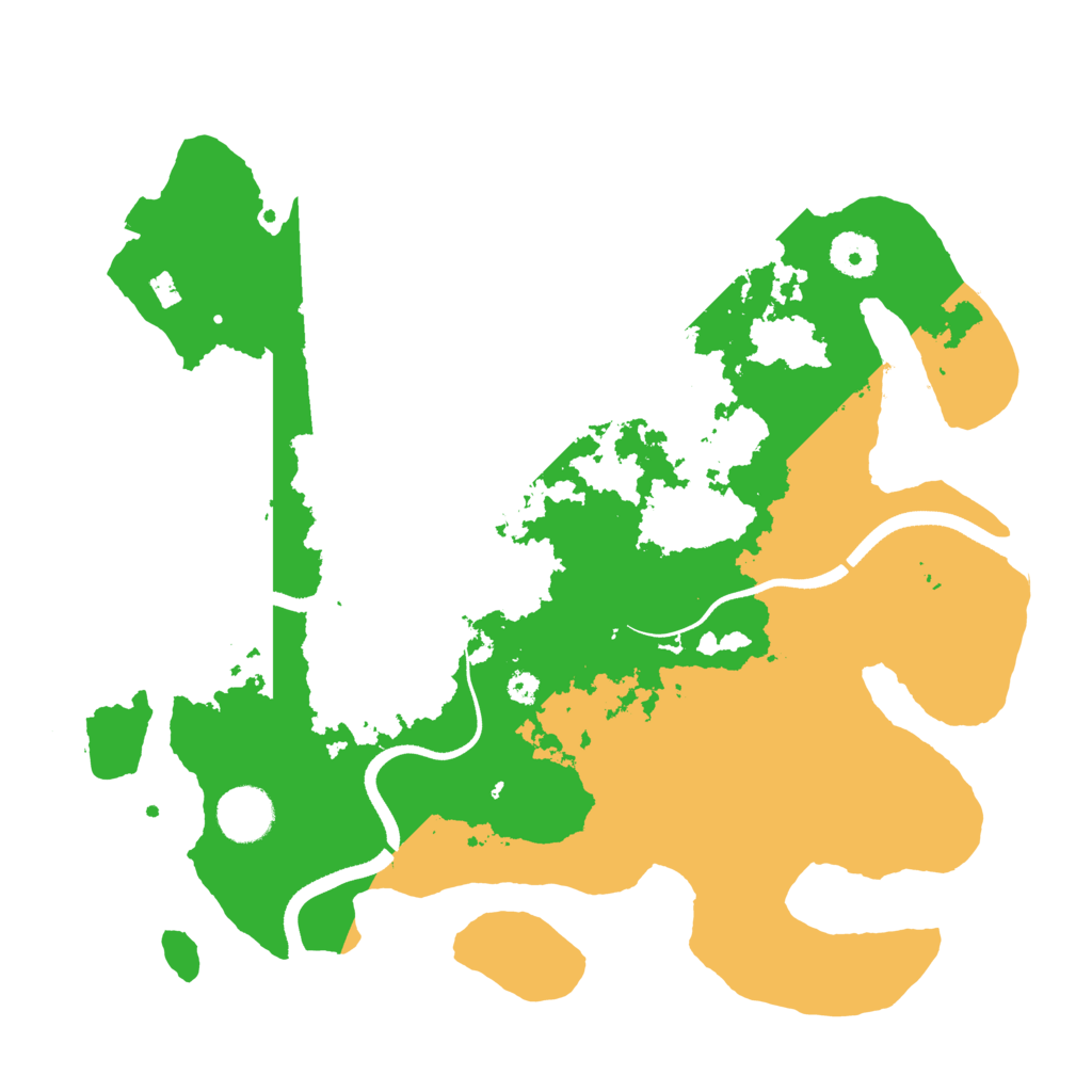 Biome Rust Map: Procedural Map, Size: 3500, Seed: 12933