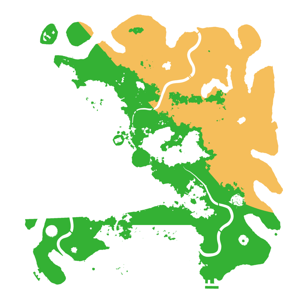 Biome Rust Map: Procedural Map, Size: 4500, Seed: 2086522421