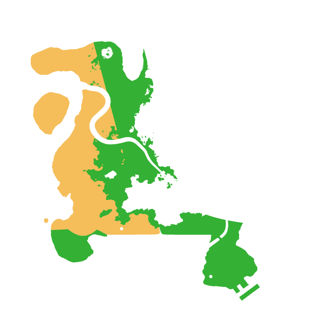 Biome Rust Map: Procedural Map, Size: 2800, Seed: 1958739109