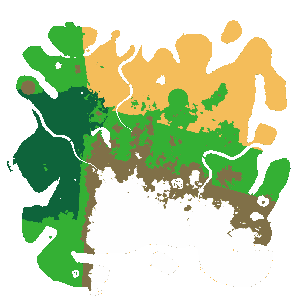 Biome Rust Map: Procedural Map, Size: 4000, Seed: 102070