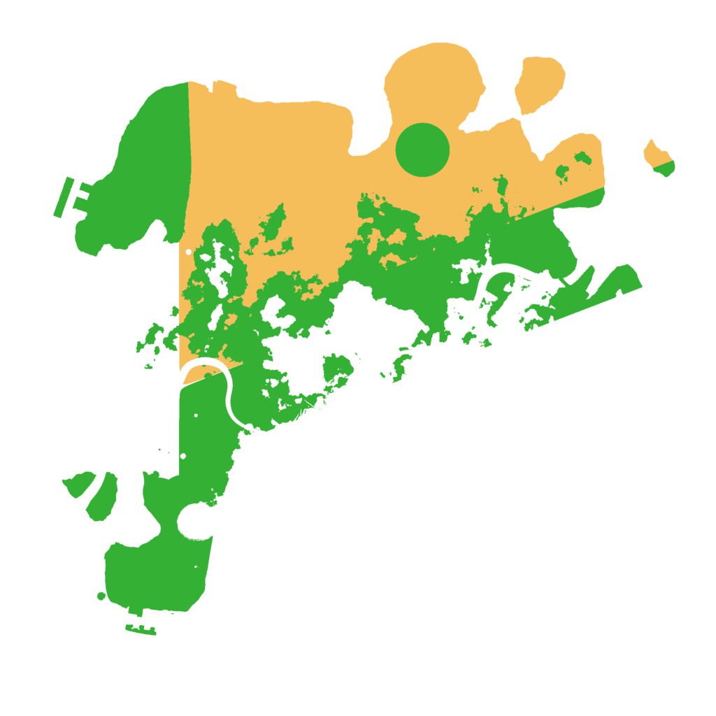 Biome Rust Map: Procedural Map, Size: 3500, Seed: 749179