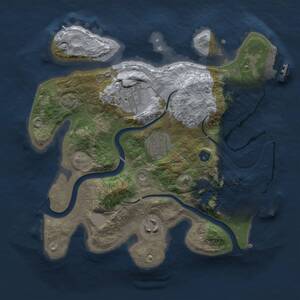 Thumbnail Rust Map: Procedural Map, Size: 2700, Seed: 1788436924, 8 Monuments