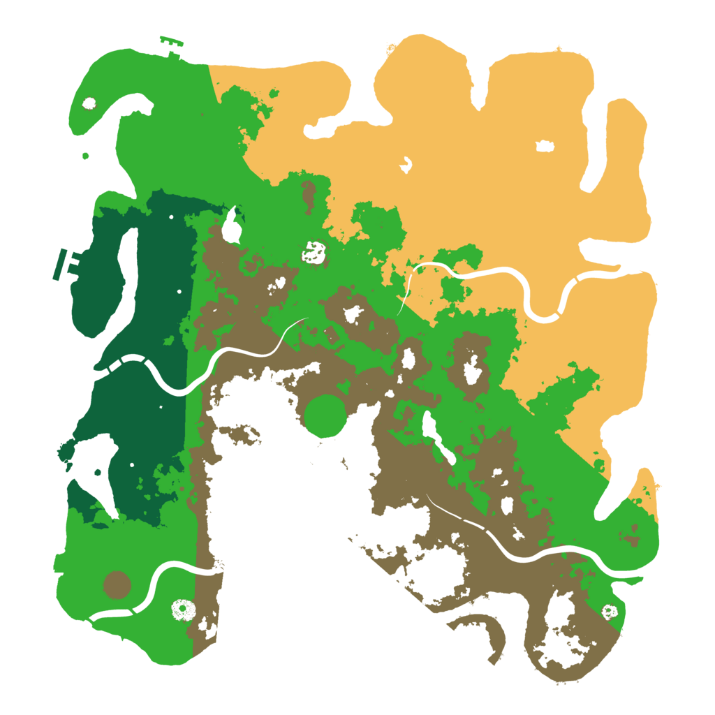 Biome Rust Map: Procedural Map, Size: 4500, Seed: 360101