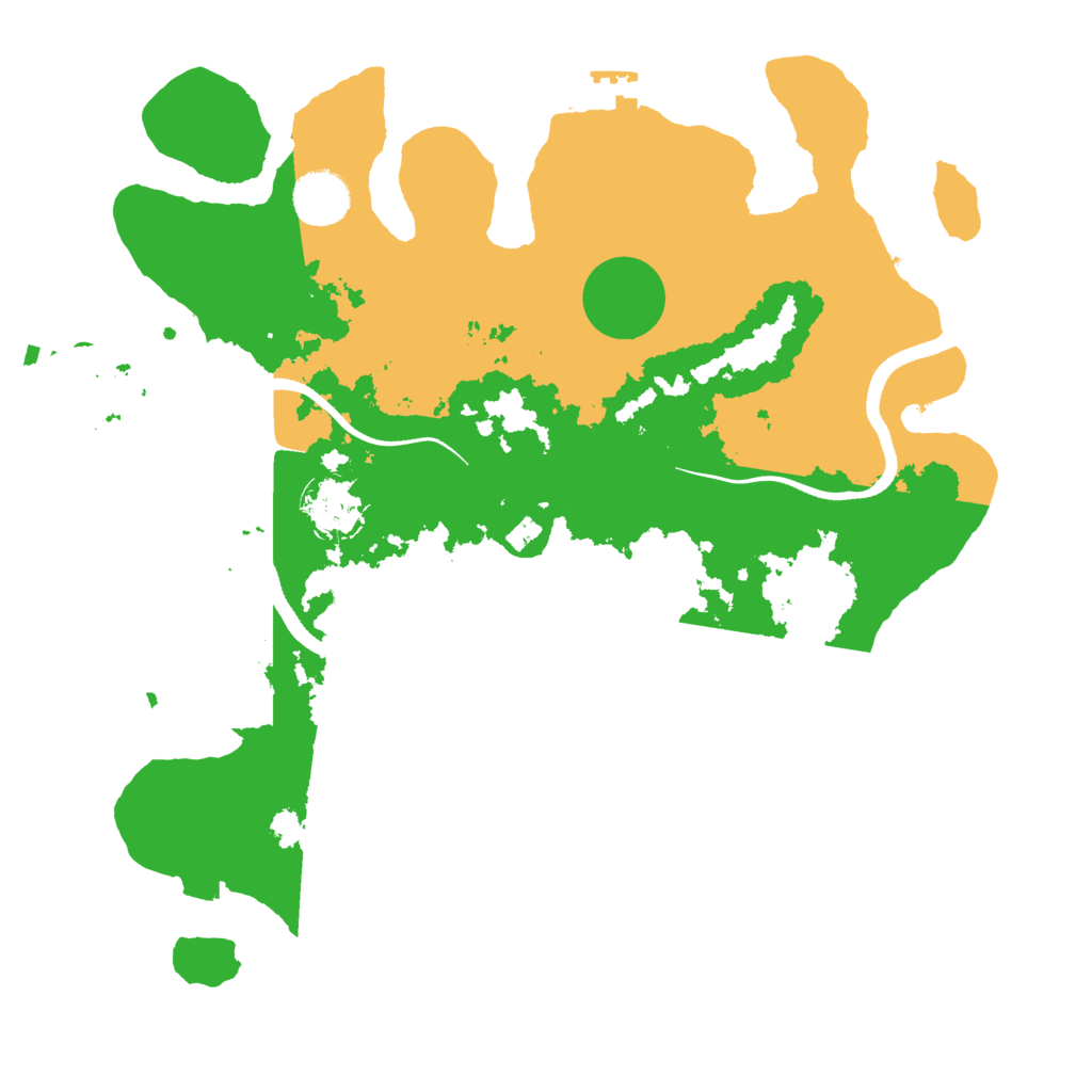Biome Rust Map: Procedural Map, Size: 3500, Seed: 845846
