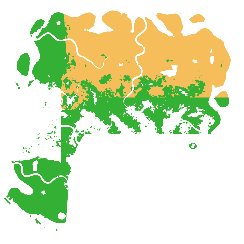 Biome Rust Map: Procedural Map, Size: 6000, Seed: 37264626