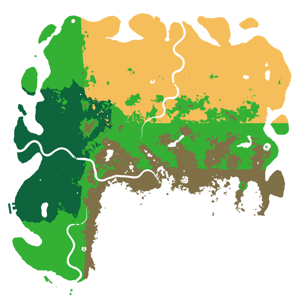 Biome Rust Map: Procedural Map, Size: 6000, Seed: 37264626